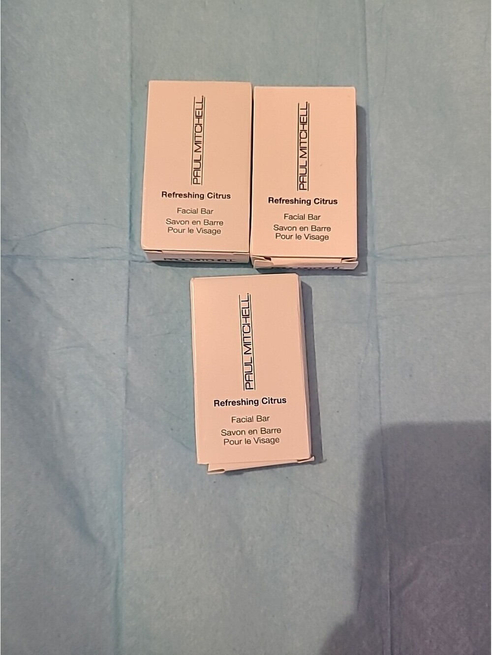 Paul Mitchell Refreshing Citrus , Facial Bar 3 Travel Size Soaps . 67oz Each
